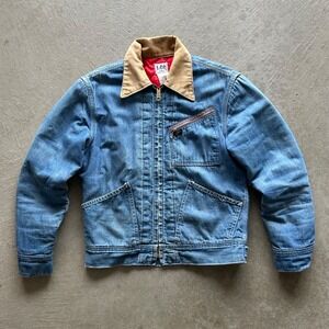 Vintage 70s Lee 91-B Denim Jacket Size S/M Jelt Quilt Lined Union Sanforized